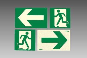 Aluminium Egress Signs & Markers